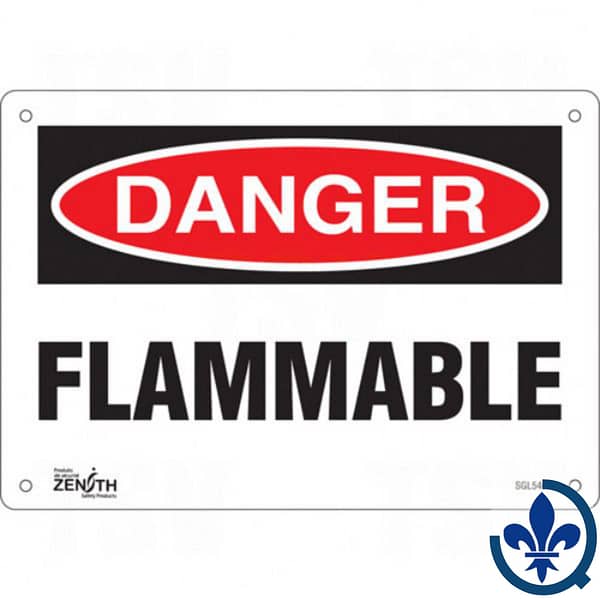 Enseigne-«Flammable»-SGL546
