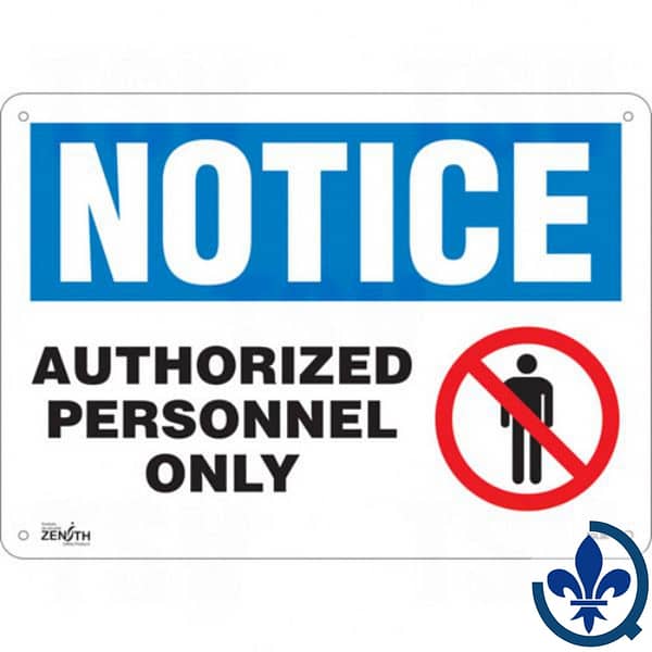 Enseigne-avec-pictogramme-«Authorized-Personnel-Only»-SGL387