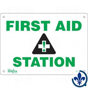 Enseigne-avec-pictogramme-«First-Aid-Station»-SGL762