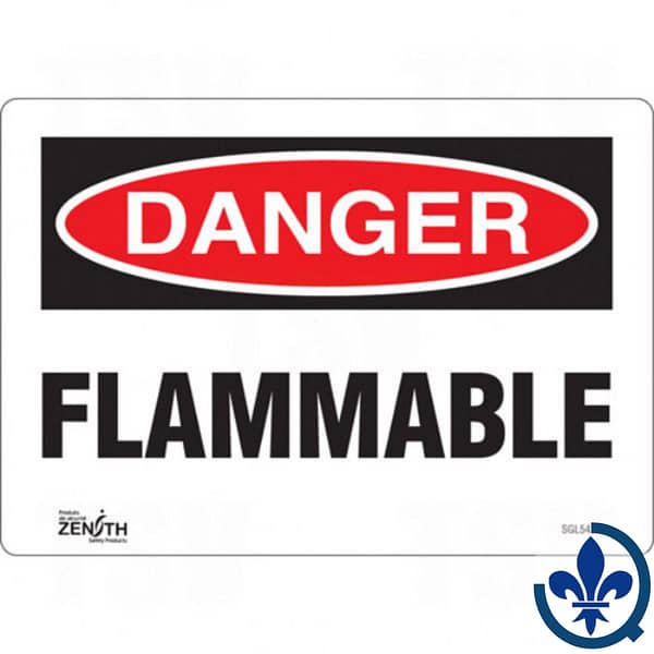 Enseigne-«Flammable»-SGL545