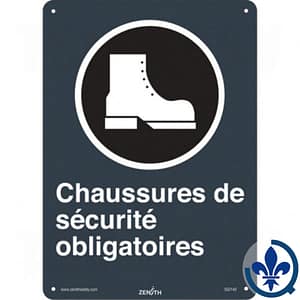 Enseigne-de-sécurité-CSA-en-français-«Chaussures-de-sécurité-obligatoires»-SGI142