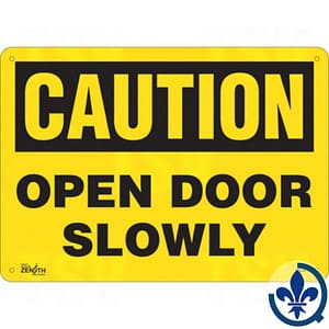 Enseigne-«Open-Door-Slowly»-SGL471