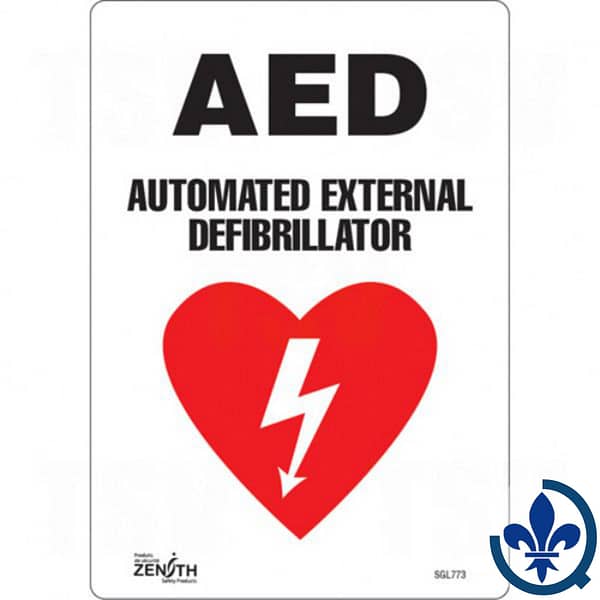 Enseigne-avec-pictogramme-«AED-Automated-External-Defibrillator»-SGL773
