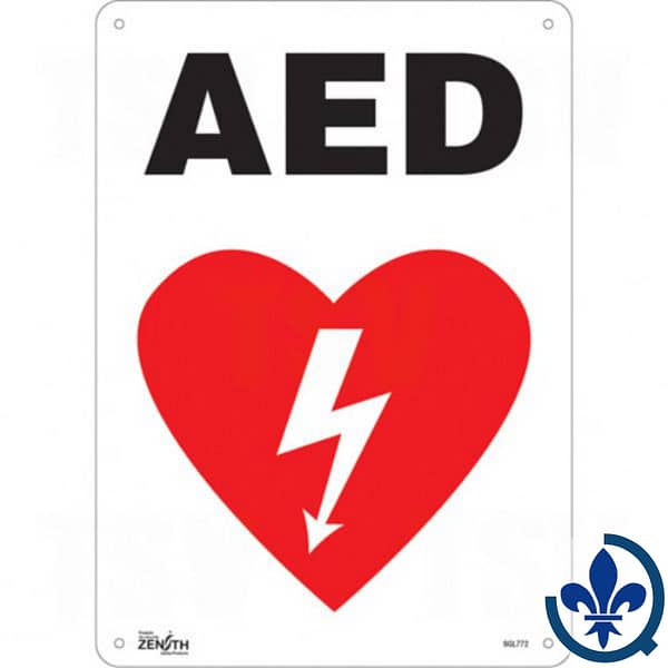 Enseigne-avec-pictogramme-«AED»-SGL772