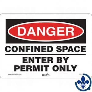Enseigne-de-sécurité-«Danger-Confined-Space»-SGI136
