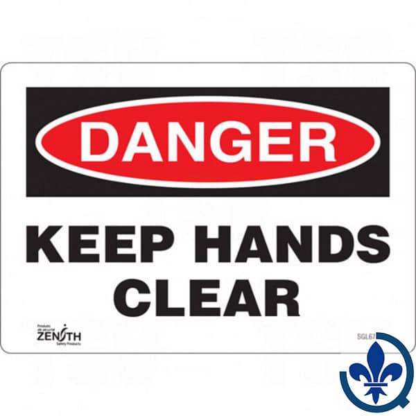 Enseigne-«Keep-Hands-Clear»-SGL671
