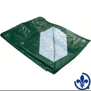 Bâches-en-polyéthylène-Industriel-vert-argent-JB567
