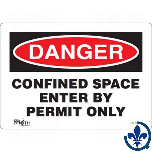 Enseigne-«Confined-Space-Enter-By-Permit-Only»-SGL599