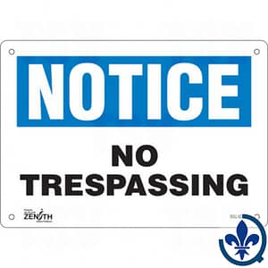 Enseigne-«No-Trespassing»-SGL426