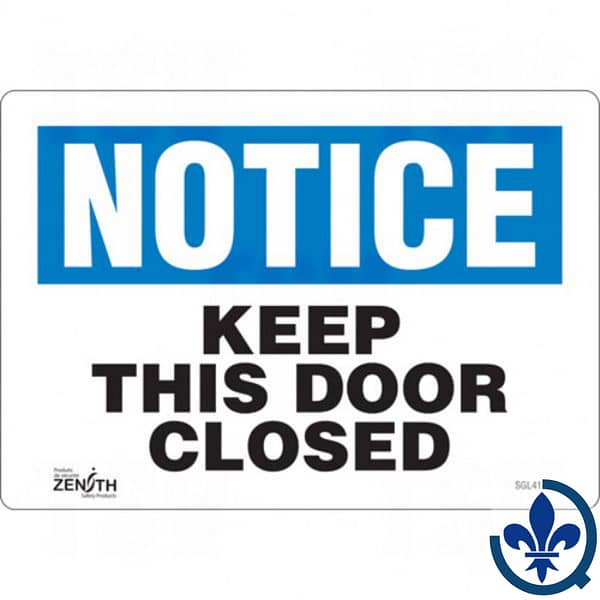 Enseigne-«Keep-This-Door-Closed»-SGL414