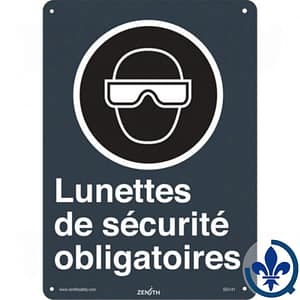 Enseigne-de-sécurité-CSA-en-français-«Lunettes-de-sécurité-obligatoires»-SGI141