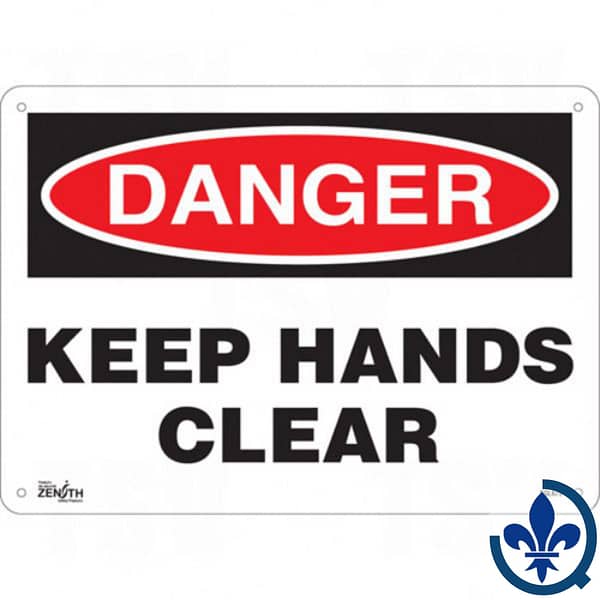 Enseigne-«Keep-Hands-Clear»-SGL675