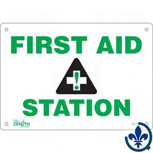 Enseigne-avec-pictogramme-«First-Aid-Station»-SGL763