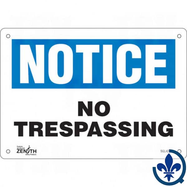 Enseigne-«No-Trespassing»-SGL427