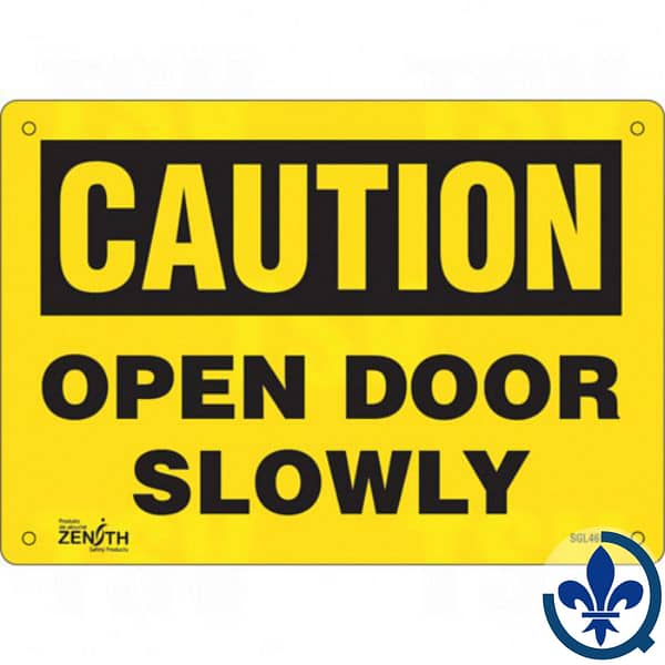 Enseigne-«Open-Door-Slowly»-SGL469