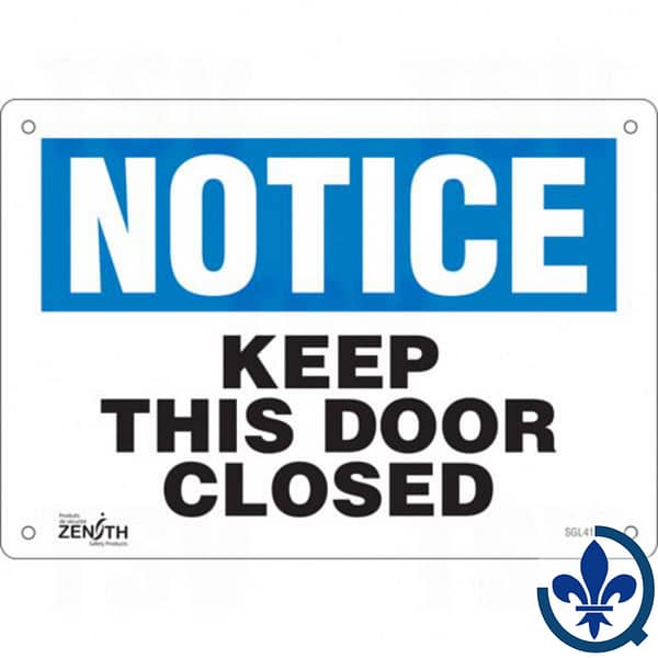 Enseigne-«Keep-This-Door-Closed»-SGL415